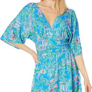 Lilly Pulitzer Parigi Skort Romper Boca Blue Beneath The Bougainvillea